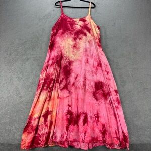 90's Jayli Tie Dye Sunset Vibes Festival Maxi Dress